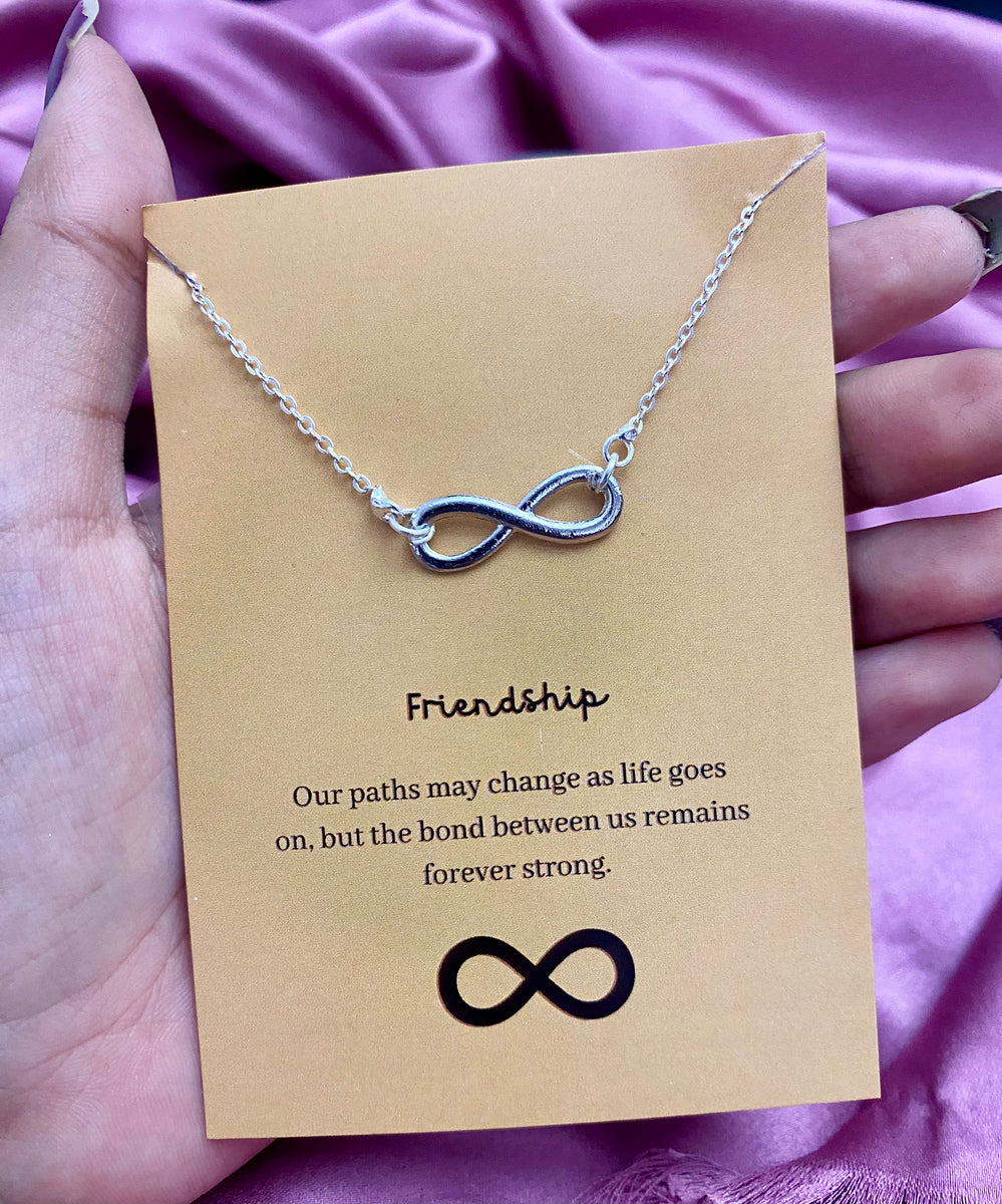 Oralia Silver Infinity Charm Necklace Perfect For Dailywear Oralia India