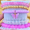 Set Of 5 Lavender Bracelets