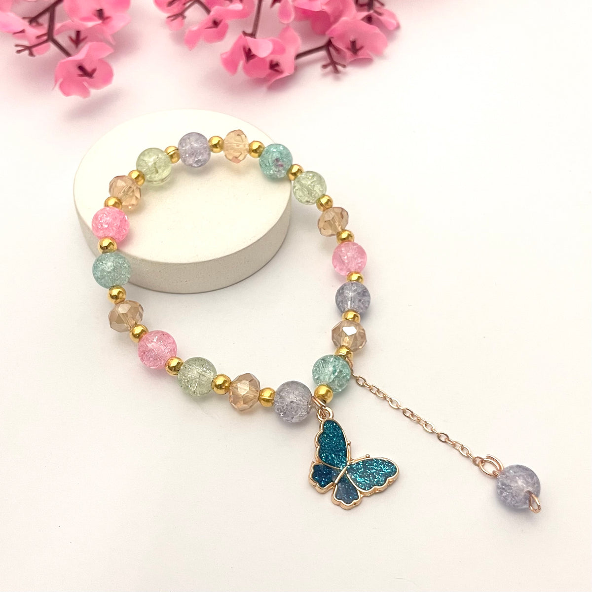 crystal beads shiny beads for bracelets