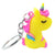 High Quality Yellow Unicorn Key Chain