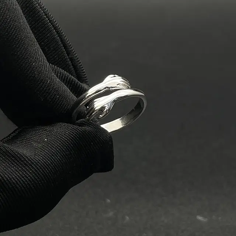 Adjustable Silver Hug Ring