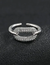 Adjustable Silver Stone Studded  Designed Ring