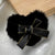 High Quality Black Feather Heart Designed Hair Clip