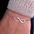 Stunning Silver Infinity Bracelets