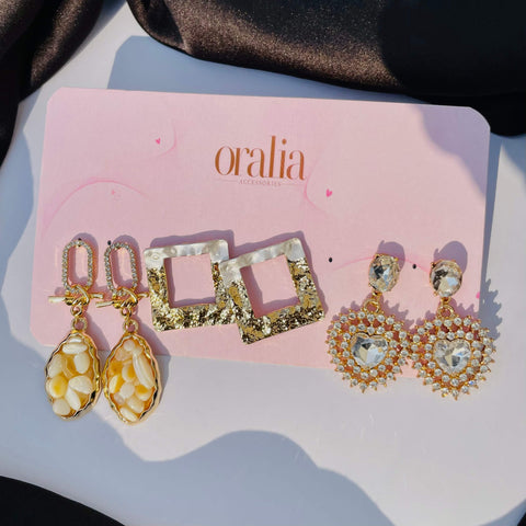 "Trendy Golden Korean-style earrings for women – minimalist and chic fashion jewelry perfect for everyday wear or special occasions."