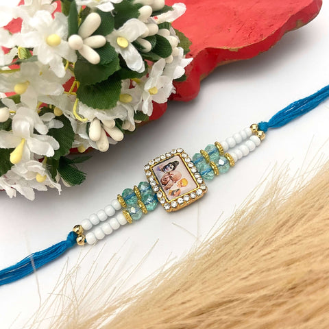 Adjustable Cute Guruji  Charm Thread Rakhi for Brother – a stylish and spiritual thread featuring an Guruji Pendant , perfect for Raksha Bandhan celebrations."