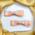 High Quality Orange & Lavender Print Bows Pair | Perfect For Daily Wear