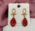 High Quality Red Crystal Drop Earrings