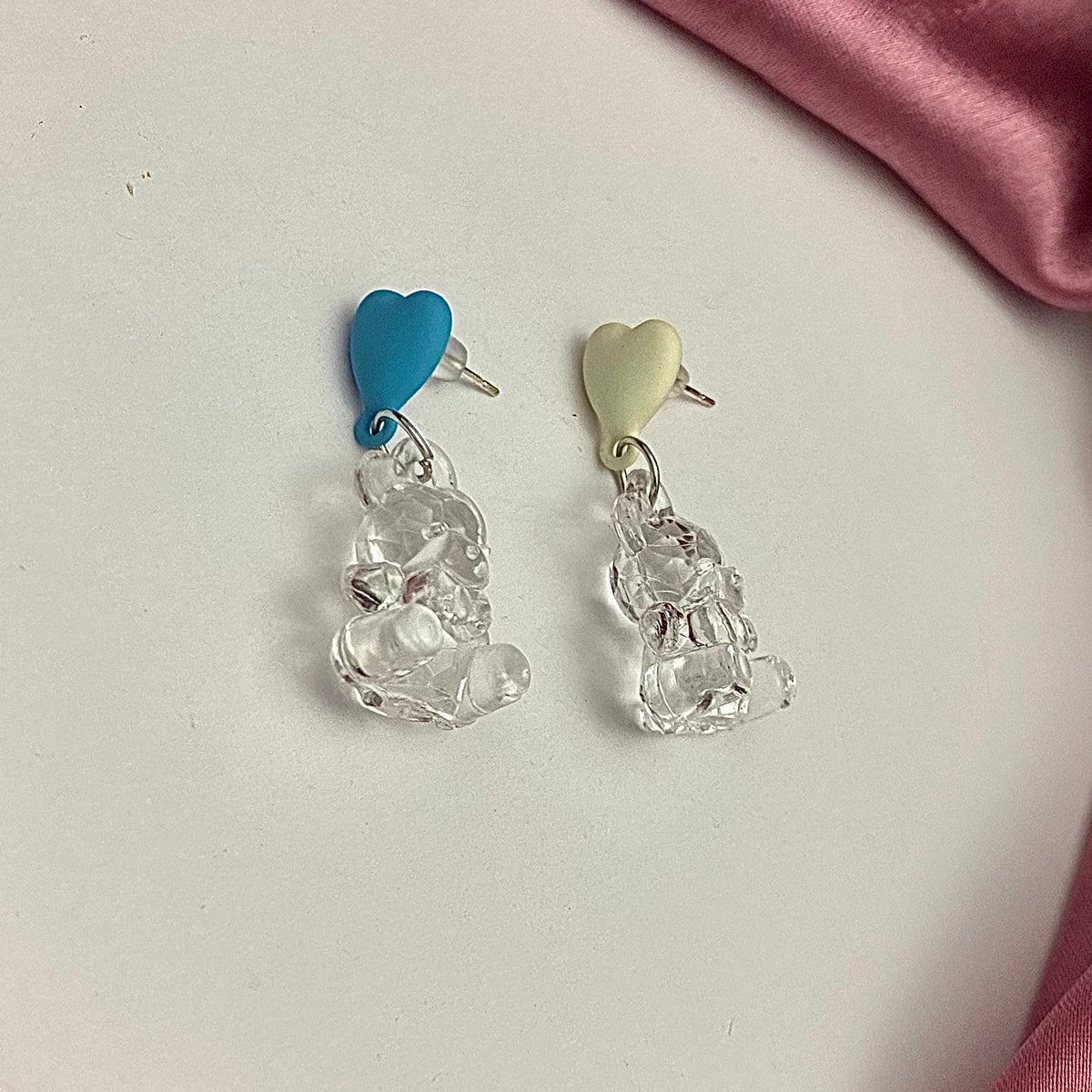 High Quality Uneven Cute Teddy Bear Drop Earrings– Oralia India