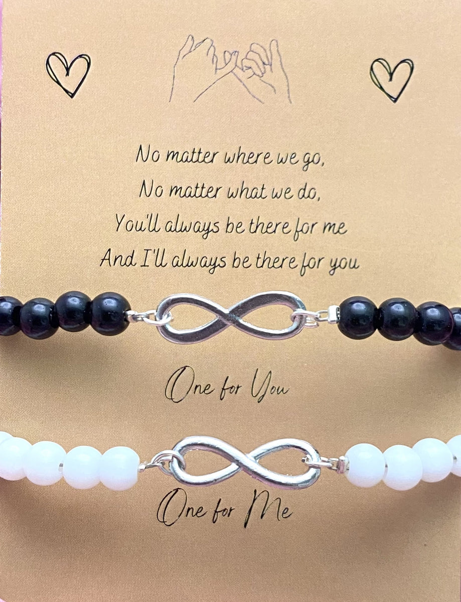 2x Infinity Bracelet Set Couple Best Friends Sister Mother Daughter His and  Hers | eBay