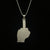 Middle Finger Iced Out Hip Hop Pendant Necklace With Chain