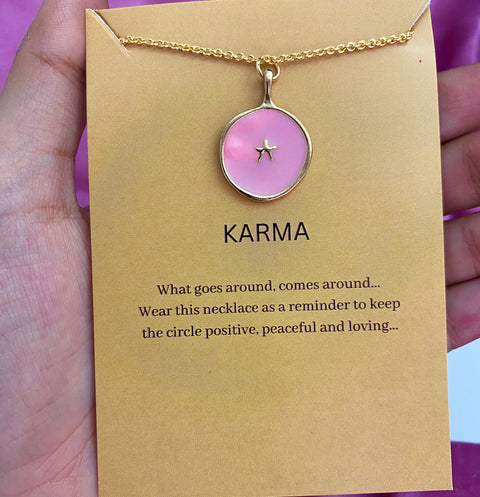 Waterproof Pink Star Charm Necklace