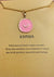 Waterproof Pink Moon Charm Necklace