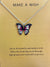 High Quality Waterproof Black Butterfly With Silver Chain Necklace