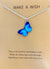 High Quality Waterproof Blue Butterfly Necklace