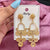 Golden Whimsical Korean Earrings