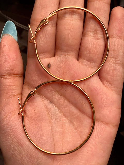 Small Round Hoop Earrings