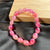 Affordable Tie-Dye Glass Beads Bracelet Perfect For Daily Wear 