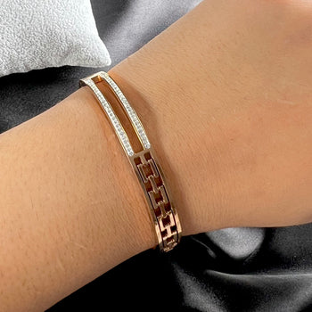 Rosegold Link Chain Designed Antitarnish Bracelet
