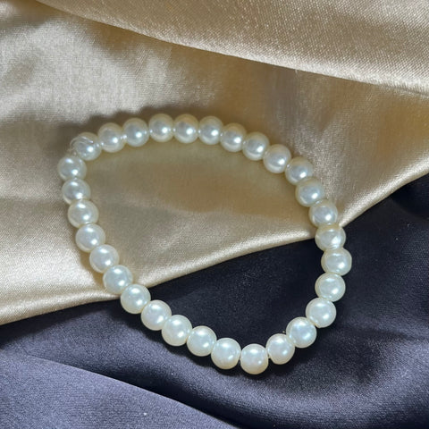 Affordable Pearl Glass Beads Bracelet,Adjustable