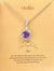 Premium Round Shape Lavender Stone Necklace With Stainless Steel Chain