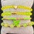 Adjustable Set Of 4 Green Bracelet Stack