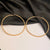 High Quality XXL Golden Gothic Hoops