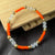 High Quality Orange Glass Beads Bracelet Perfect For Daily Wear