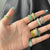 Multicolour Trendy Resin Ring