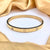Premium Golden Antitarnish Glossy Cartier Bracelet With Stone