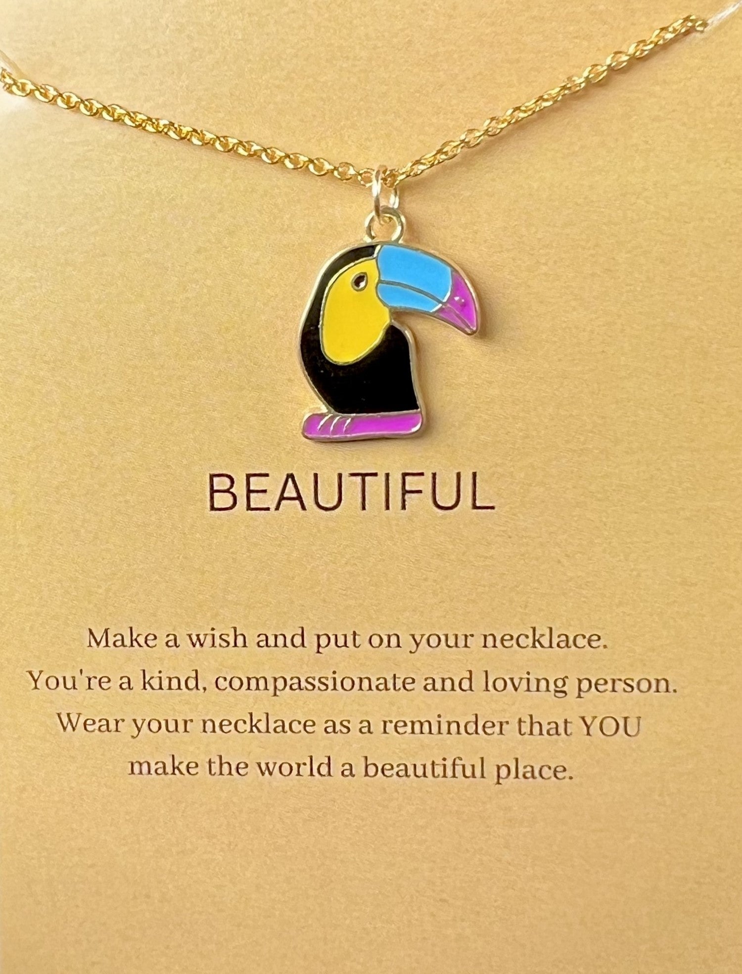 Handmade Chunky, Gold Plated, Sterling Silver Bird Charm Necklace. – Sarah  Madsen