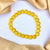 Matte Yellow Glass Beads Bracelet