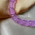 Lavender Cube Glass Beads Bracelet - Stretchable