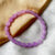 High Quality Teardrop Lavender Glass Beads Bracelet