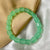 High Quality Light Green Cube Glass Beads Bracelet