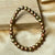 High Quality Golden Tie-Dye Glass Beads Bracelet
