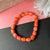 High Quality Orange Cube Beads Bracelet