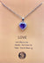 Premium Lavender Heart Shape Necklace  With Stainless Steel Chain