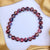 Tie-Dye Glass Beads Bracelet - Stretchable