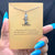 Minimal Silver Fish Card Necklace | Waterproof Chain | Perfect for Dailywear