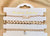 Alloy Set Of 3 Golden Link Chain Bracelet Stacks With Hanging Pearl