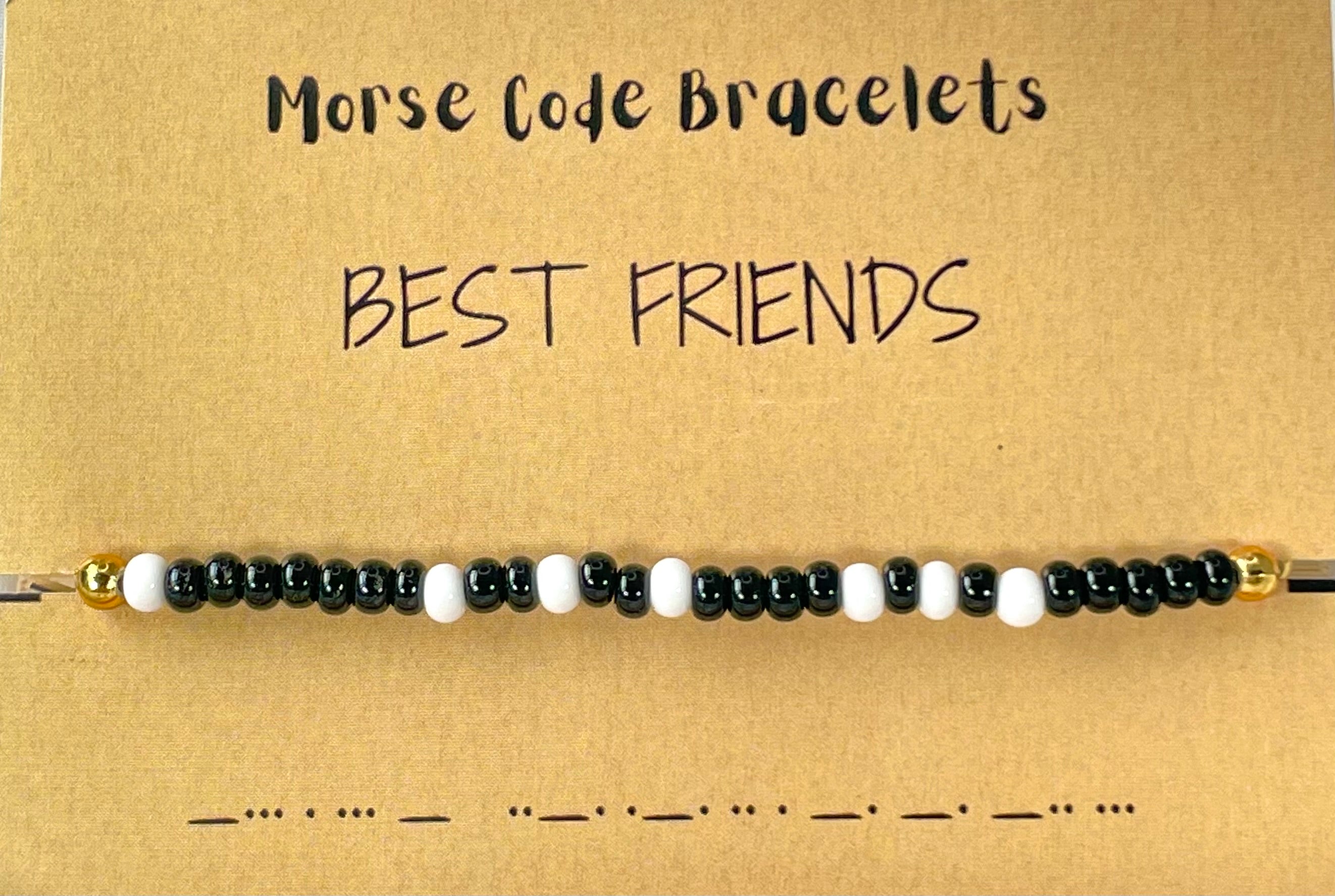 Friends Morse Code Oralia Affordable Best Friends Morse Code Bracelet– Oralia India