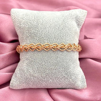 Vintage Gold Plated Rope Chain Bracelet