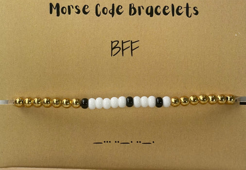 High Quality Morse Code BFF Bracelet 