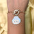 Simple Classic Slim Gold Link Chain Bracelet With Bunny Rabbit Charm