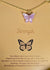 High Quality Lavender Acrylic Butterfly Charm Necklace