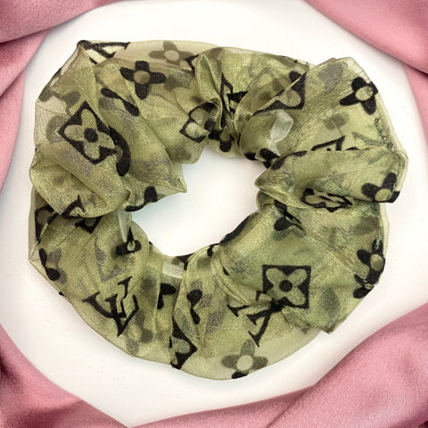 Printed Organza Scrunchie