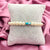 Pearl Bracelet With Fish  Evil Eye Charm(Light Blue)
