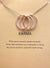 Triple Ring Necklace Perfect for Dailywear