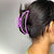 XXL High Quality Purple Curved Shaped Neon Hair Clutcher